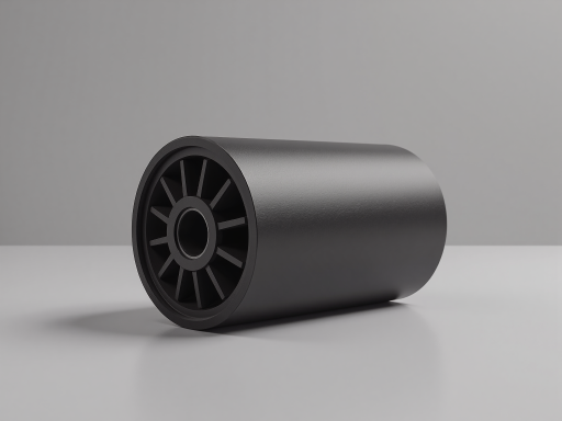 机油滤清器产品正面特写，金属外壳，圆形设计，表面有防锈涂层，白色背景