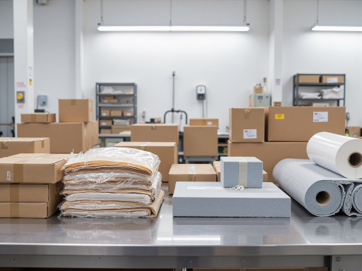 特种滤清器产品组合展示，多种规格并列排列，金属质感表面处理，工厂车间背景